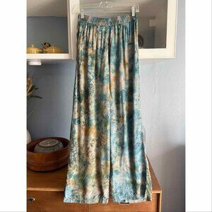 TIENDA HO Tie Dye Hippie Nature Flow Boho Wide Leg Pants